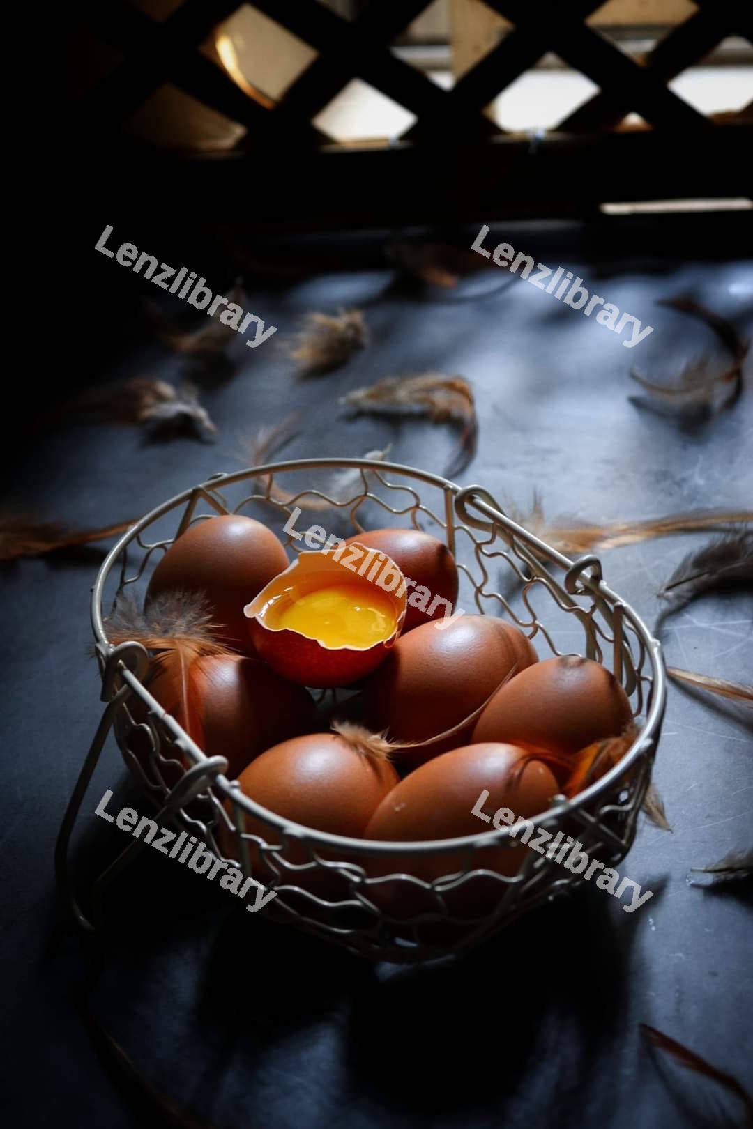 A broken egg in a bowl